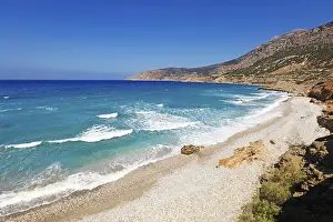 Karpathos Beach Drucke: Fokia beach in Karpathos, Greece