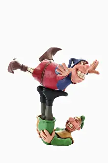 Cartoon Jester Drucke: Fools or jesters, cartoon characters
