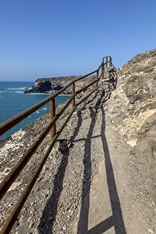 Atlantic Ocean Cliff Coast Drucke: Footpath over the cliffs to the caves of Ajuy