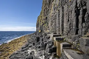 Northern Europe Rock Formations Drucke: Footpath with steps