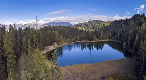 Europe Aerial Photography Drucke: Forest around the Grunsee