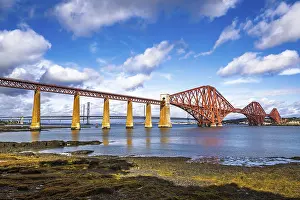 UNESCO World Heritage Site Scotland Drucke: Forth Bridge, Queensferry Crossing