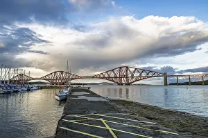 Drucke von Forth Bridge, Queensferry Crossing, Forth Estuary, Schottland, UK Forth-Brücke Drucke: Forth Bridge, Queensferry Crossing