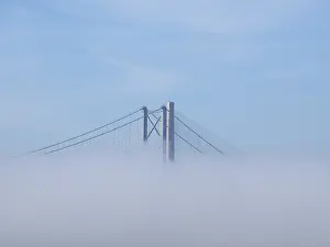Drucke von Forth Road Bridge über Firth of Forth in Edinburgh, Schottland, Vereinigtes Königreich Die Forth-Brücke Drucke: Forth Road Bridge über Firth of Forth in Edinburgh