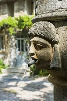 Trick Fountain In Europe Drucke: Fountain in the old town centre
