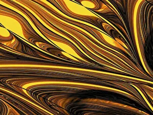 Marble Surface Design Drucke: Fractal marble texture - abstract computer-generated image