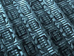 Digitale Kunst Drucke: Fraktal-Textur - abstrakte computer-generierte Abbildung.