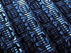 Digitale Kunst Drucke: Fraktal-Textur - abstrakte computer-generierte Abbildung.