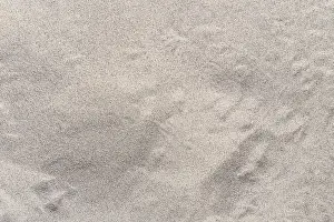 Barren Landscape Drucke: full frame top down fine sand texture background