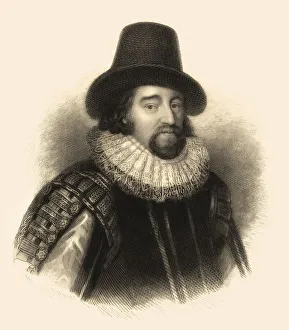 English Philosopher Drucke: Francis Bacon oder Baron Baco of Verulam