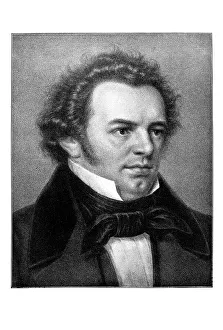 Austrian Composer Artwork Drucke: Franz Peter Schubert
