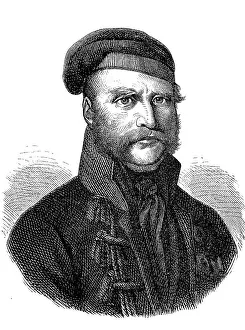 Gerahmter Druck : Friedrich Wilhelm von Braunschweig Gerahmter Druck : Friedrich Wilhelm von Braunschweig