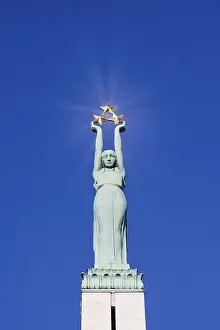 Drucke von Freiheitsdenkmal, Stadtzentrum, Riga, Lettland Lettland Drucke: Freiheitsdenkmal, Stadtzentrum, Riga, Lettland.