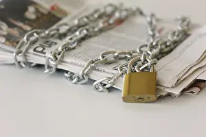 White Background Cutout Drucke: Freedom of press