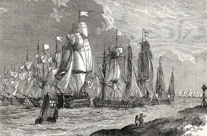 Historic Sailing Boats Drucke: The French Navy before Grenada