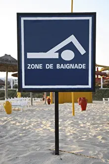 North Africa Travel Guide Drucke: French-speaking tip board them the bath segment on the beach marked