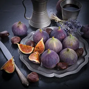 Tropical Fruit Photography Drucke: Fresh figs