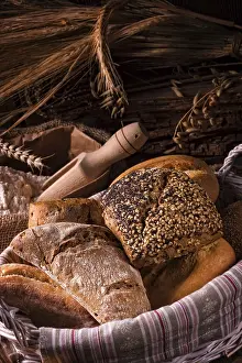 Wholemeal Bread Drucke: Fresh rolls