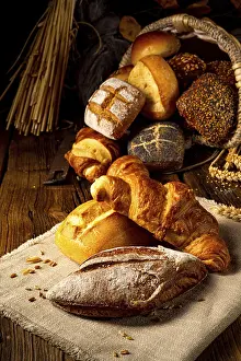 Appetizing Desserts Drucke: Fresh rolls in a cornea