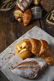 Appetizing Desserts Drucke: Fresh rolls in a cornea