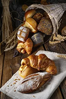Appetizing Desserts Drucke: Fresh rolls in a cornea