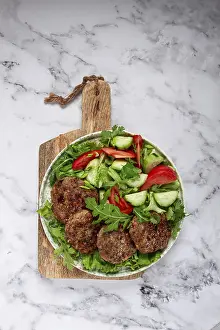Mixed Minced Meat Drucke: Fried cutlets, mixed minced meat