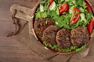 Mixed Minced Meat Drucke: Fried cutlets, mixed minced meat