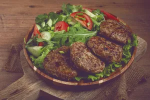 Mixed Minced Meat Drucke: Fried cutlets, mixed minced meat