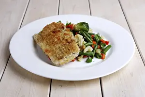 Lose Weight With Healthy Eating Drucke: Fried fish with vegetables