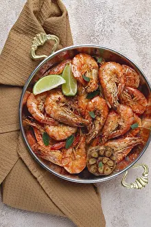 King Prawn Nutrition Facts Drucke: Fried king prawns, in shell, with spices