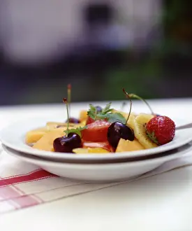 Strawberry Detail Drucke: Fruit salad