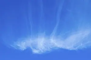 Cloudy Day Photography Drucke: Funtastic White clouds in the blue sky