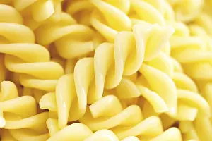 Full Frame Food Photography Drucke: Fusilli, boiled