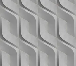 Luxury Interior Decoration Drucke: Futuristic 3D Wallpaper of black and green angular shape