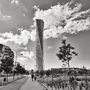 Santiago Calatrava Architecture Drucke: Futuristic skyscraper, Turning Torso