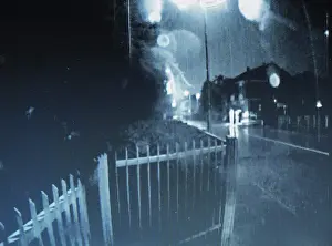 Bilder Datiert 6. Februar 2024: Fuzzy CCTV-Still.