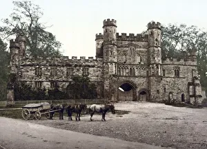 Historical England Drucke: The gateway of the Abbey of Bath