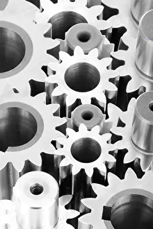 Cogwheel Mechanics Drucke: Gear wheels
