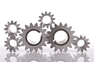 Cogwheel Mechanics Drucke: Gear wheels