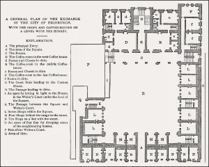 Scottish Historic Landmarks Drucke: General plan of the Royal Exchange
