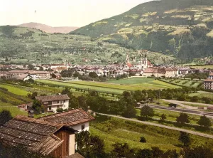 Southern Europe History Drucke: General view of Brixen, Brixanone
