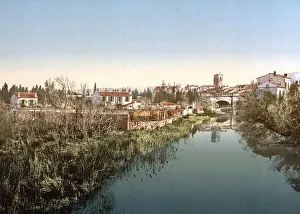 Southern European Cathedrals Drucke: General view with the cathedral
