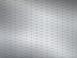 Geometric Patterns Drucke: Geometric layout featuring interconnected triangular patterns on a gray metallic surface