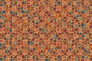 Geometrical Abstract Art Drucke: Geometric pattern template. template with trendy abstract geometric pattern