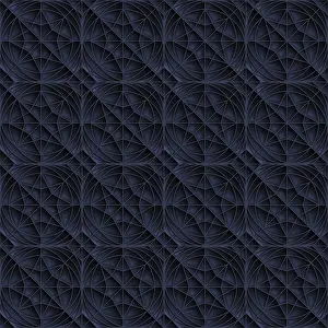 Monochromes Kunstwerk Drucke: Geometrisches Sternmuster, Vektorhintergrund.