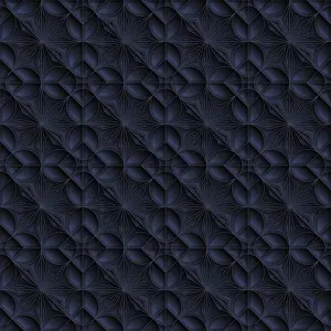 Monochromes Kunstwerk Drucke: Geometrisches Sternmuster, Vektorhintergrund.