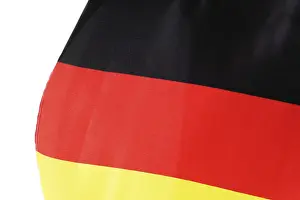 Black Background Studio Shot Drucke: German flag