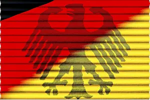 National Colours Of Germany Drucke: German flag with eagle