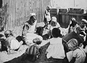 Deutsche Schwestern im Vorschulalter