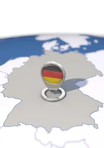 German Flag Icon Drucke: Germany, destination, navigation